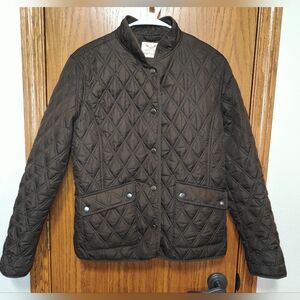 Faded Glory Quilted Puffer Jacket in Dark Brown